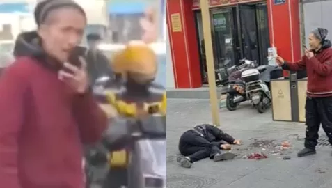 银川新华街朝阳巷命案-当场死亡血流一地-因琐事发生口角-店主怒捅邻居